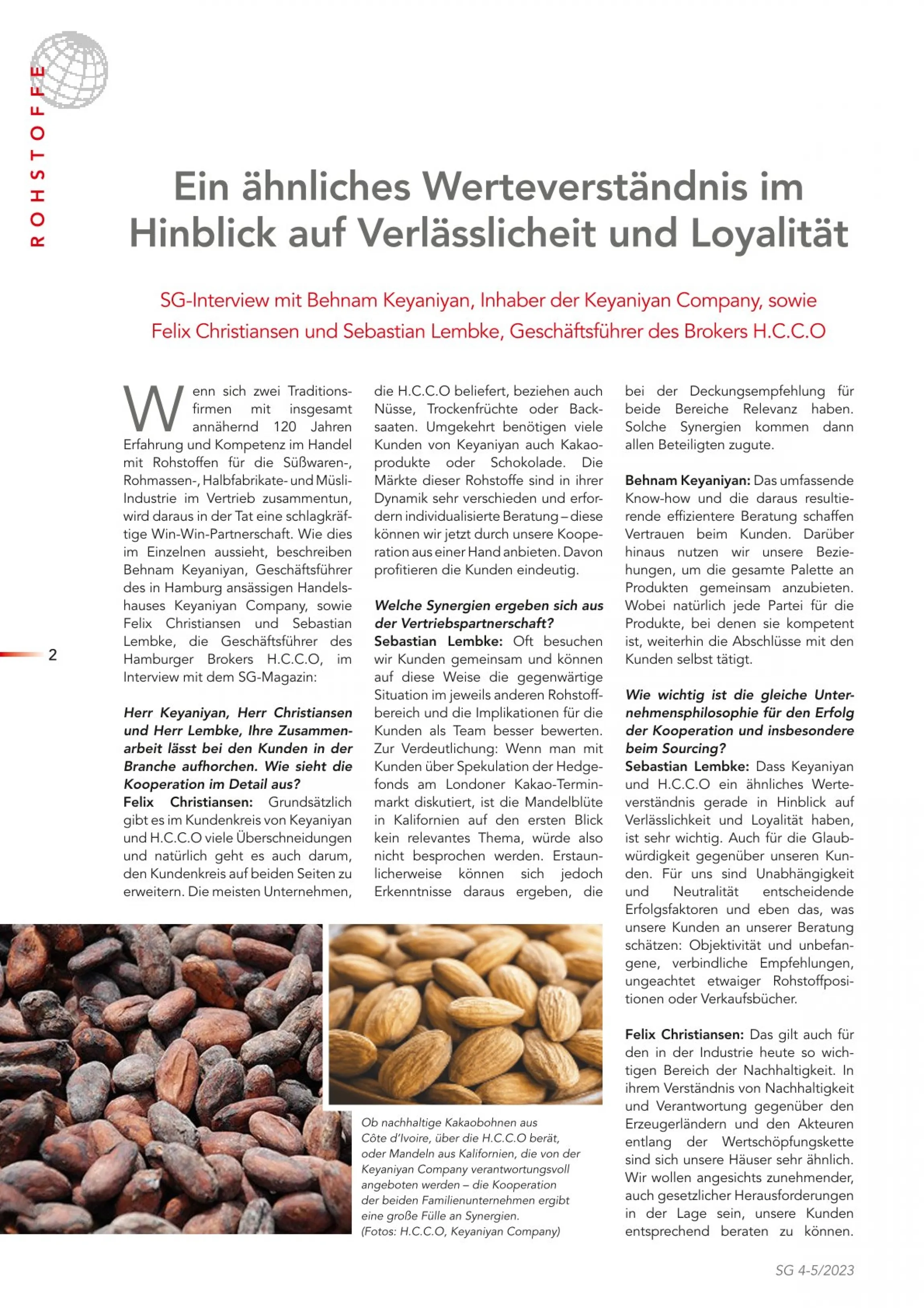 SG Magazin Artikel Seite 1